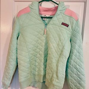Vineyard Vines Quarter Zip Quilted Shep Shirt Size S